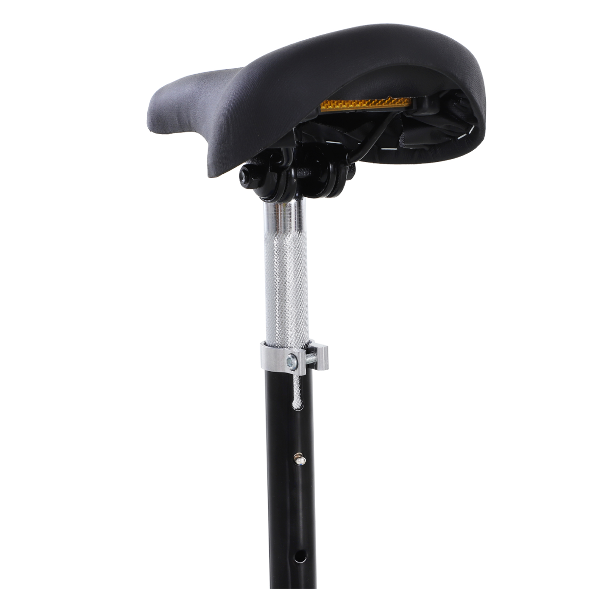 Kids Foldable Electric Powered Scooter 120W Adjustable Height Seat Rear Brake Blue for Ages 7-12
