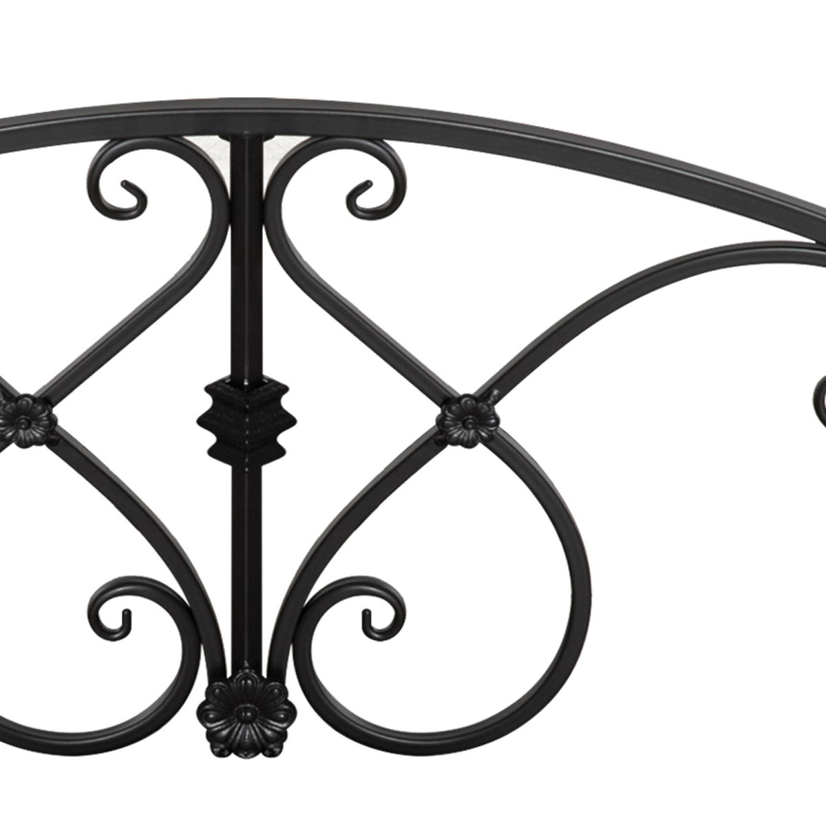 Outsunny Arched Decorative Garden Bridge with Safety Rails