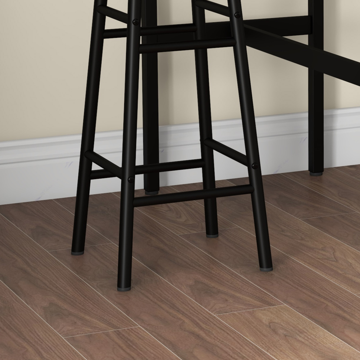 HOMCOM 3-Piece Industrial Bar Table and Stool Set, Grey