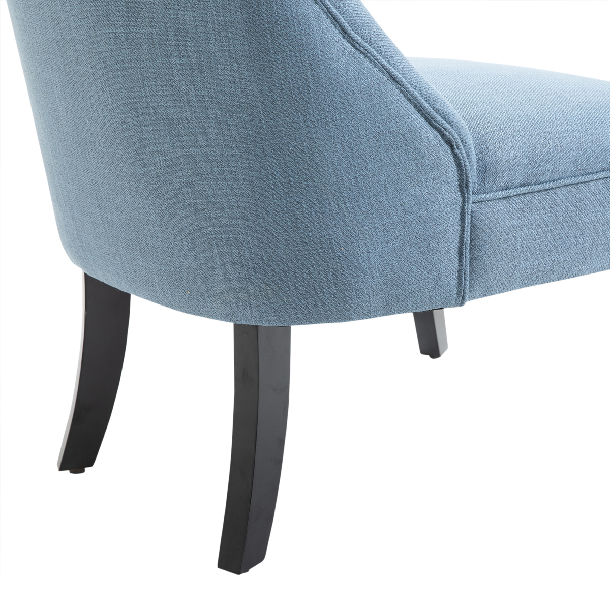HOMCOM Retro Linen-Look Upholstered Accent Chair with Pillow, Wooden Legs