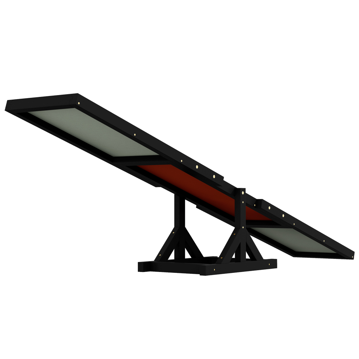 PawHut Wooden Pet Seesaw for Large Dogs, Anti-Slip, Black