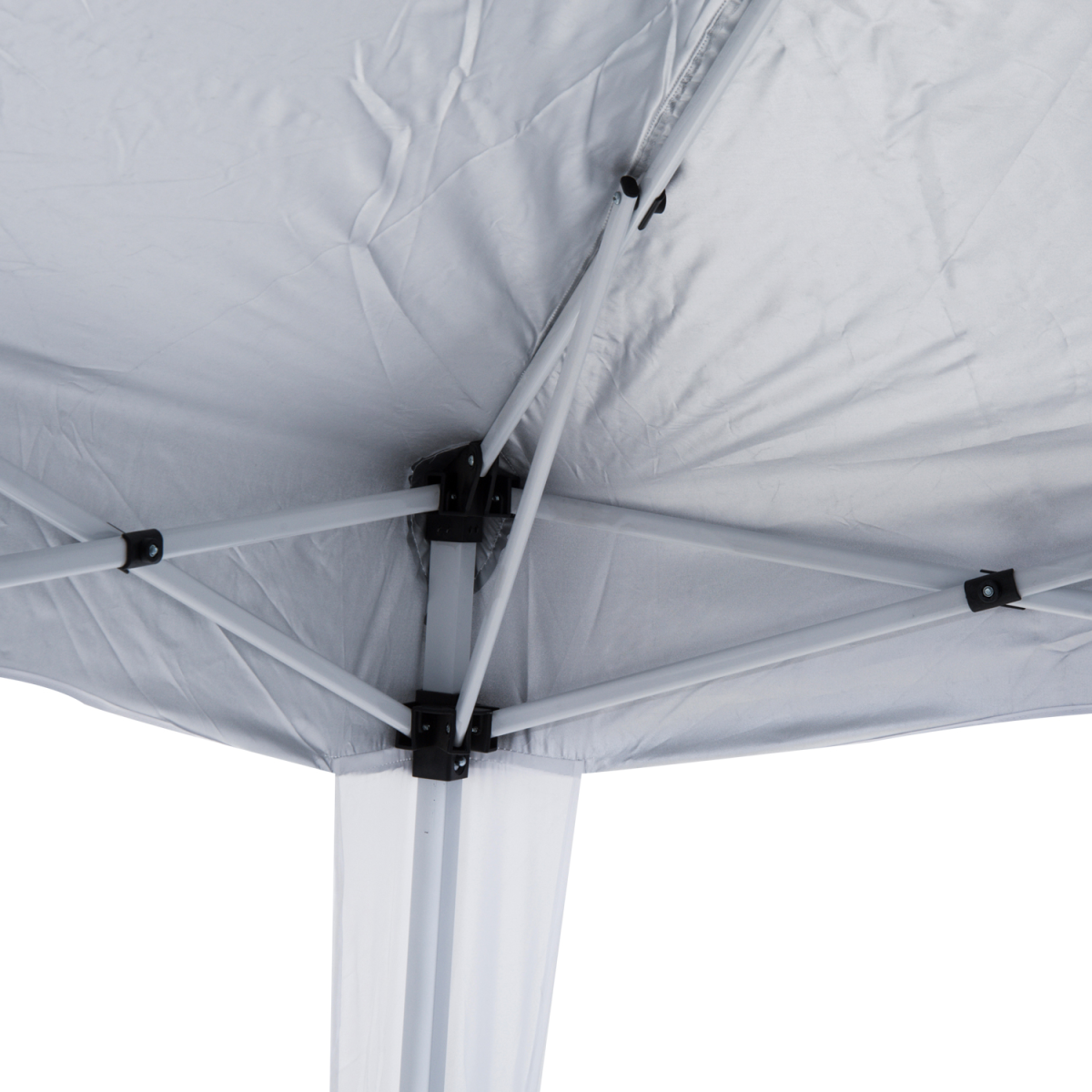 Outsunny Pop-Up Party Tent, 3 x 3 m, Water-Resistant, White
