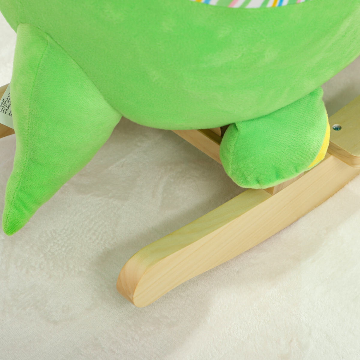 AIYAPLAY Dinosaur Baby Rocker with Animal Sound, Green