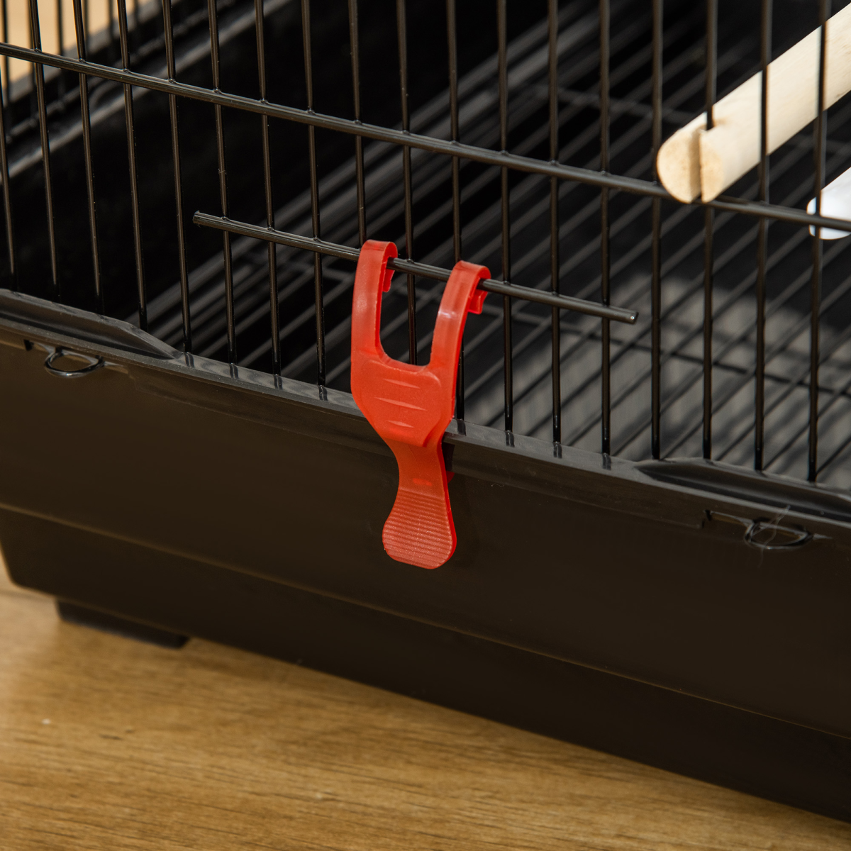 Metal Bird Cage for Budgies and Finches with Accessories, Tray, Handle
