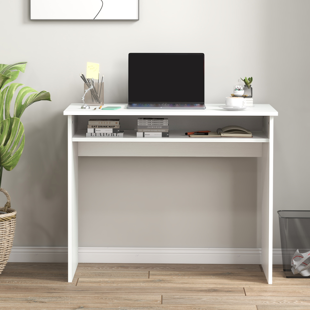 HOMCOM 50 x 90 x 74 cm Workstation Desk with Under-Table Storage