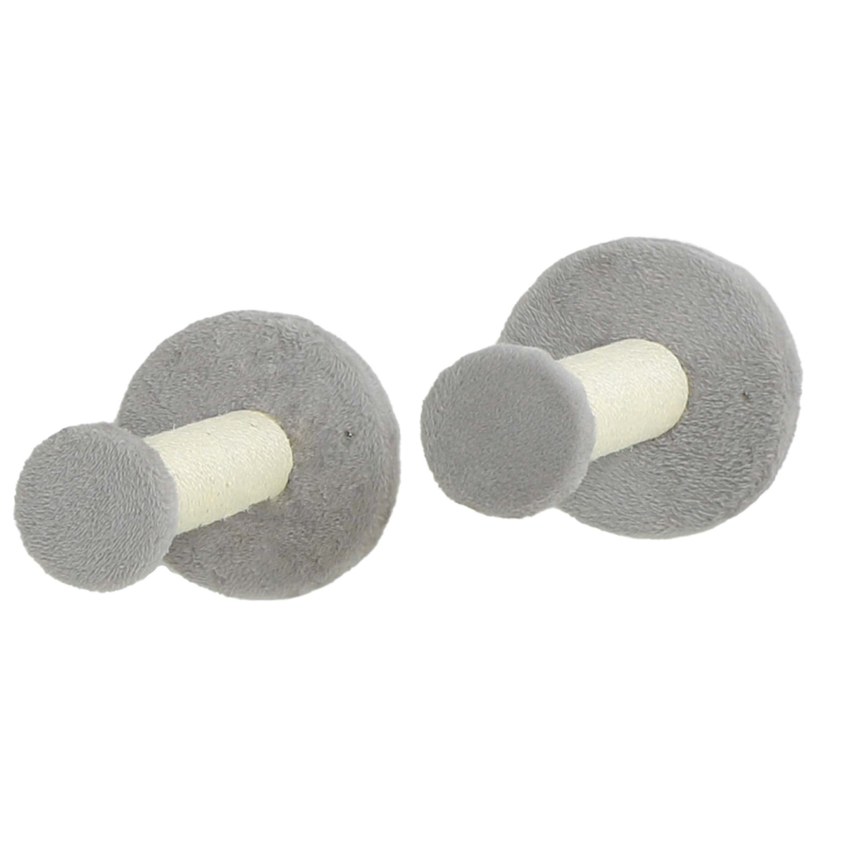 PawHut 3-Piece Wall-Mounted Corner Cat Shelves, Light Grey