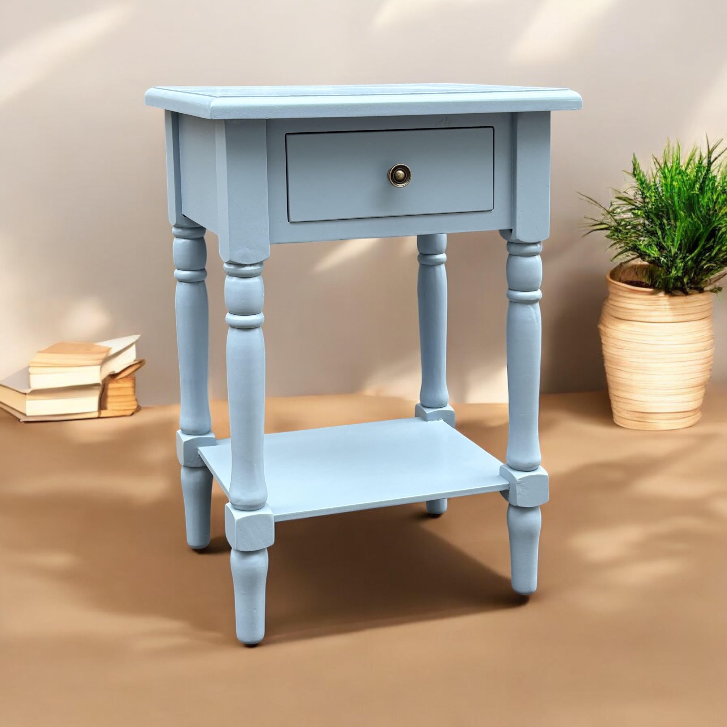 MSL 65cm Hand Finished 1-Drawer Side Table / Bedside Table