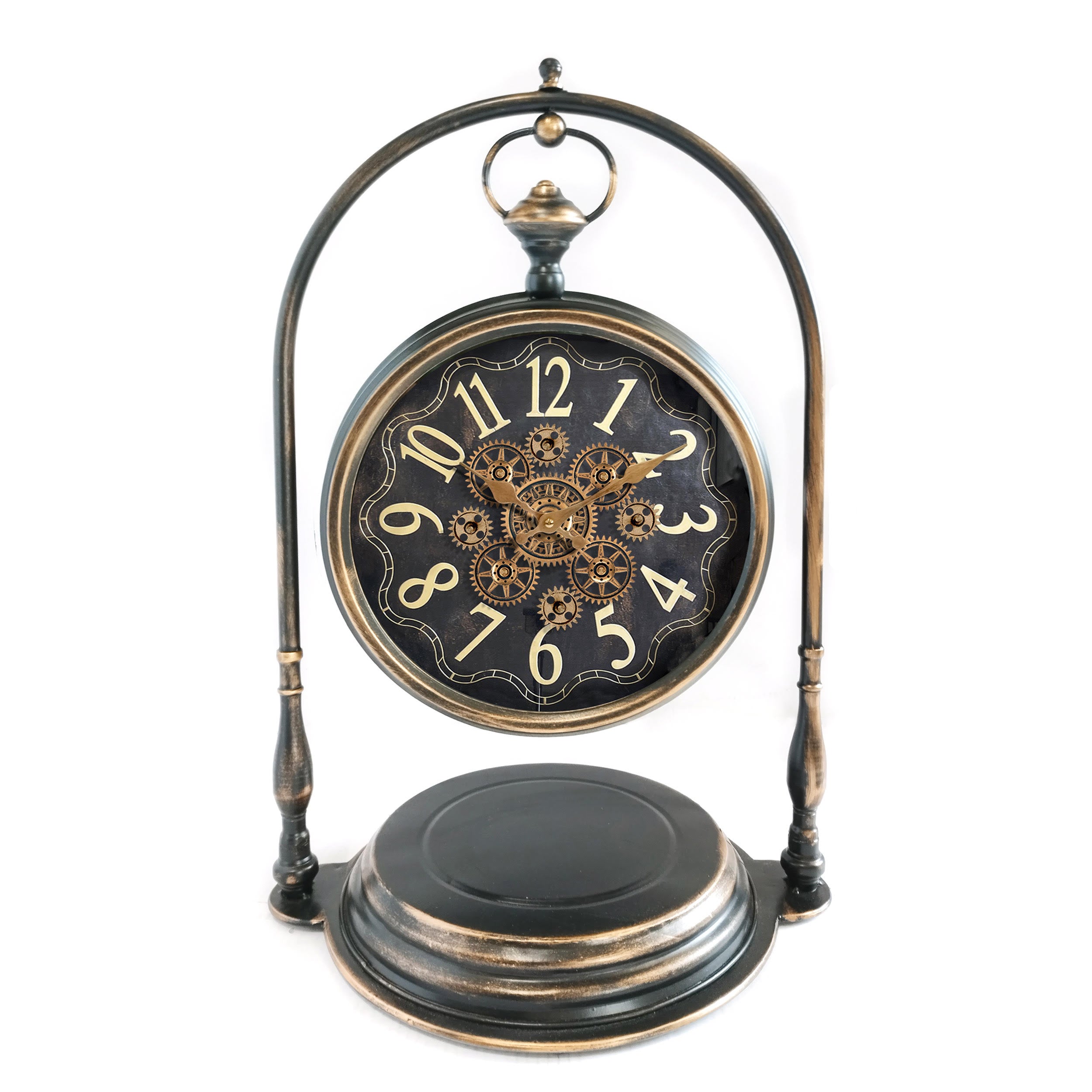 MSL 67cm Hand Finished Gear Clock for 1 AA Battery