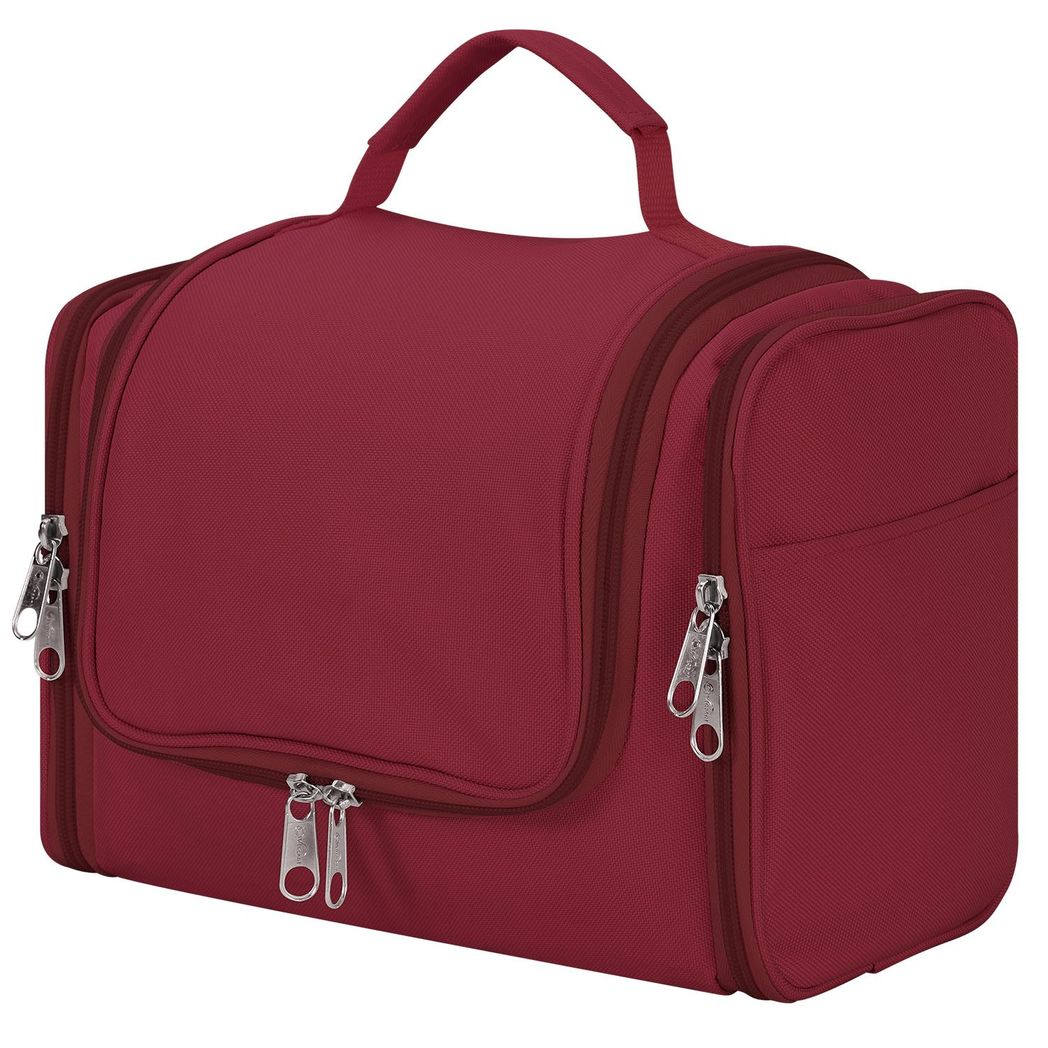 Vinsani Hanging Toiletry Bag with Hook, Waterproof, Hot Pink