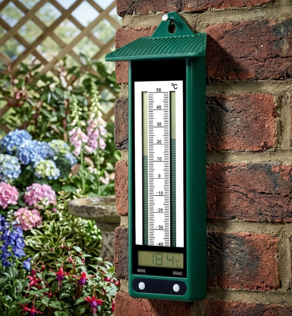 Outdoor Garden Thermometer with Min and Max Display