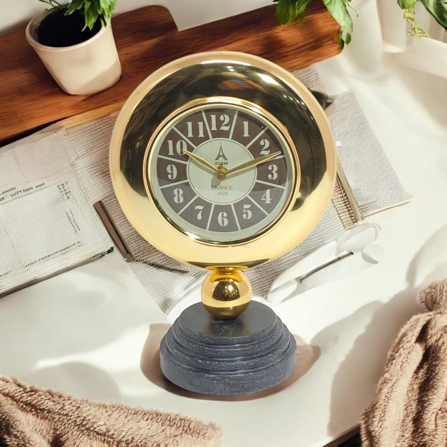MSL Hand Finished Table Clock
