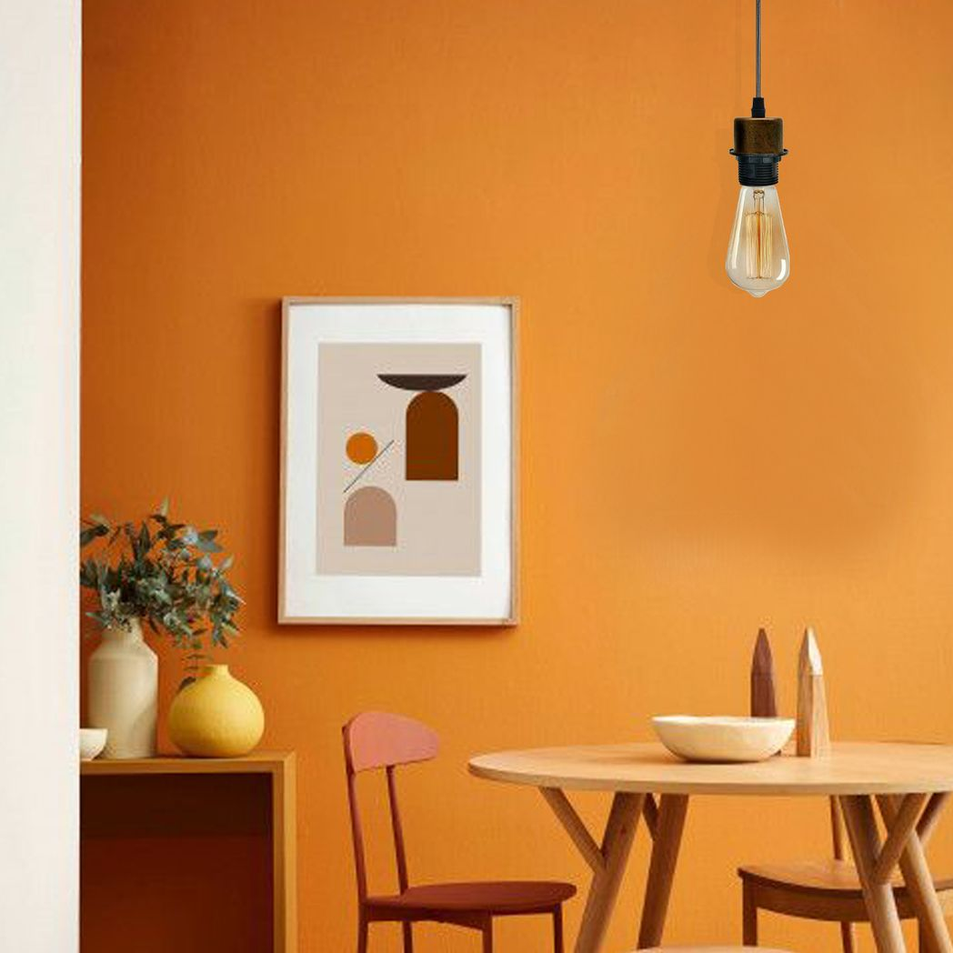 10 Pack Brushed Copper E27 Pendant Light Holders for Lampshades
