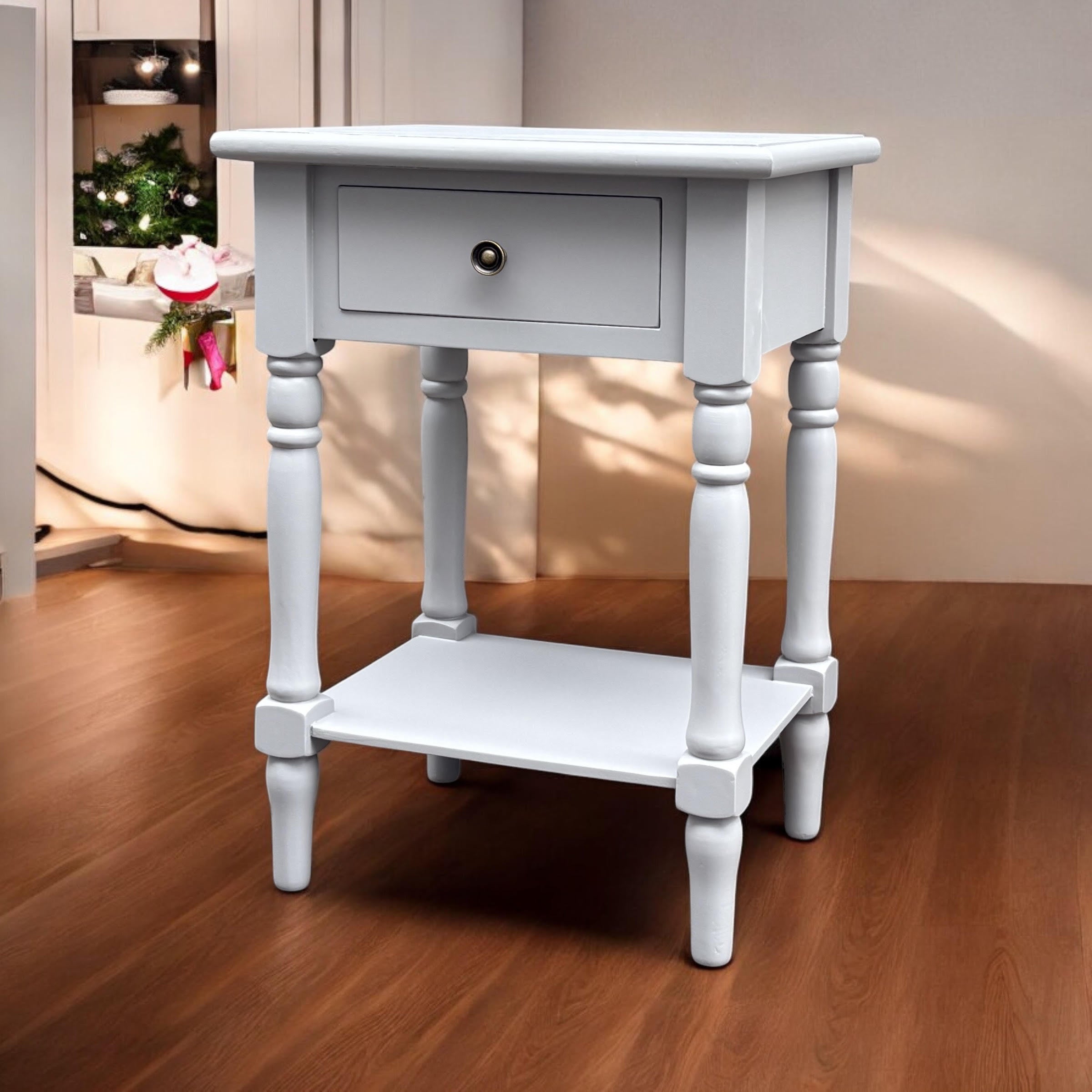 MSL 65cm Hand Finished 1 Drawer Side Table / Bedside Table