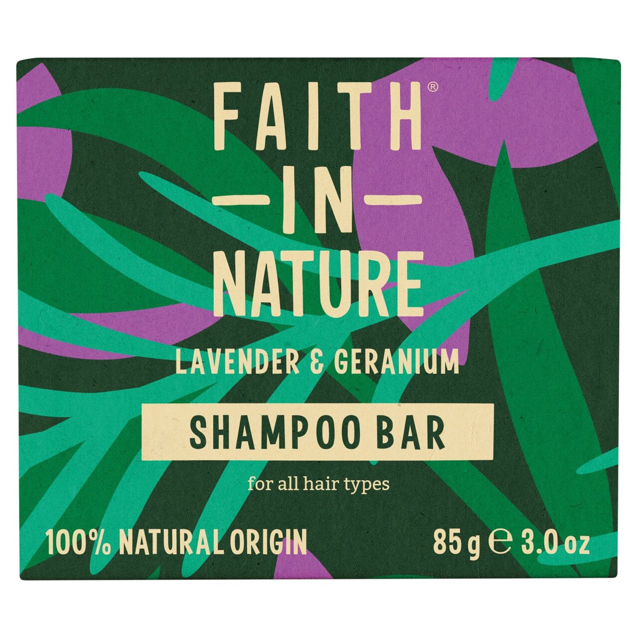 Faith In Nature Lavender & Geranium Shampoo Bar – 85g