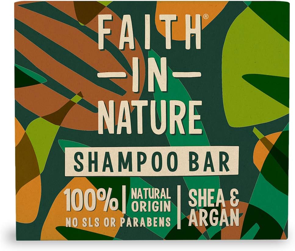 Faith In Nature Shea & Argan Shampoo Bar – 85g