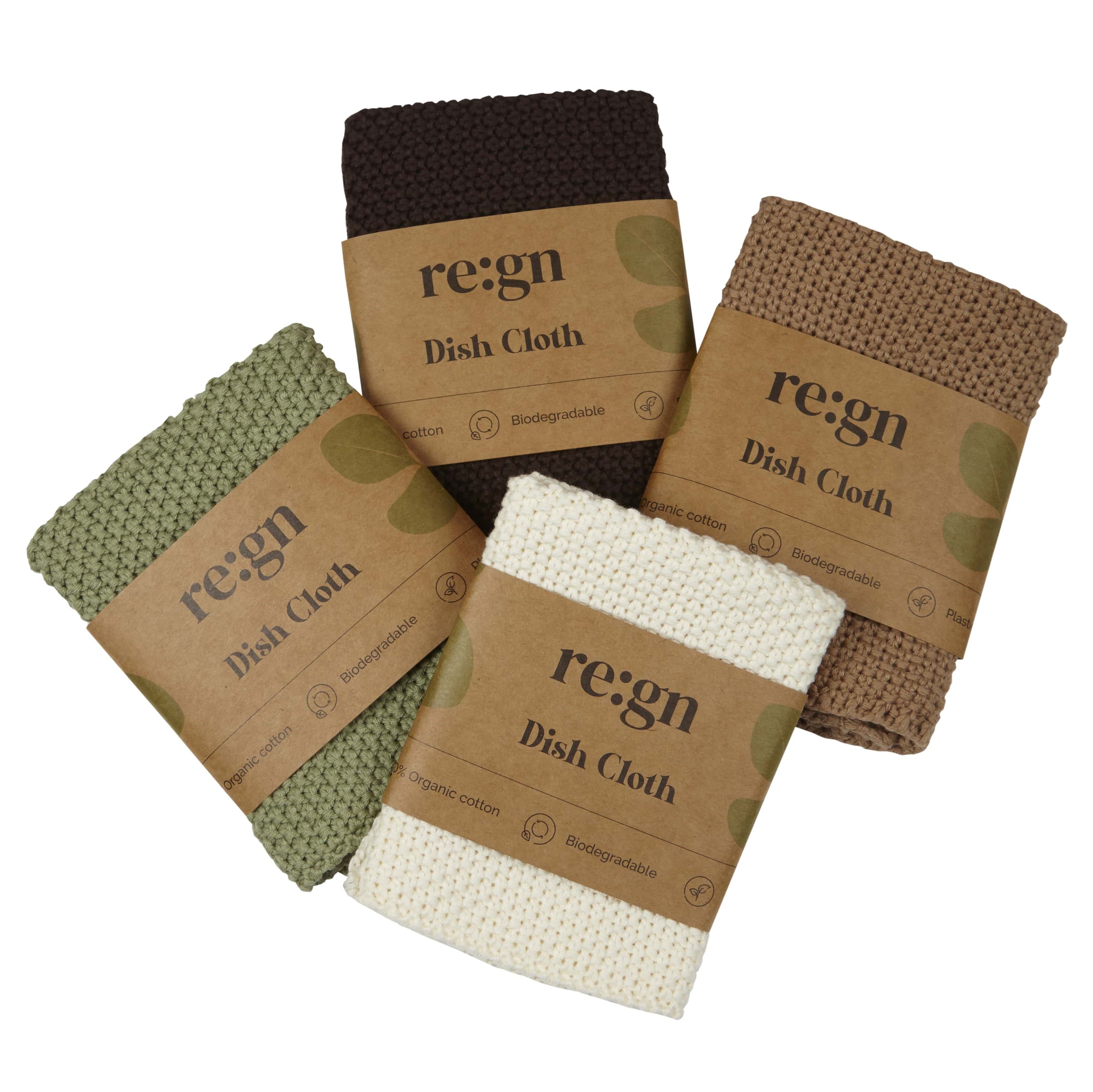 Re:gn 100% Organic Reusable Dish Cloths