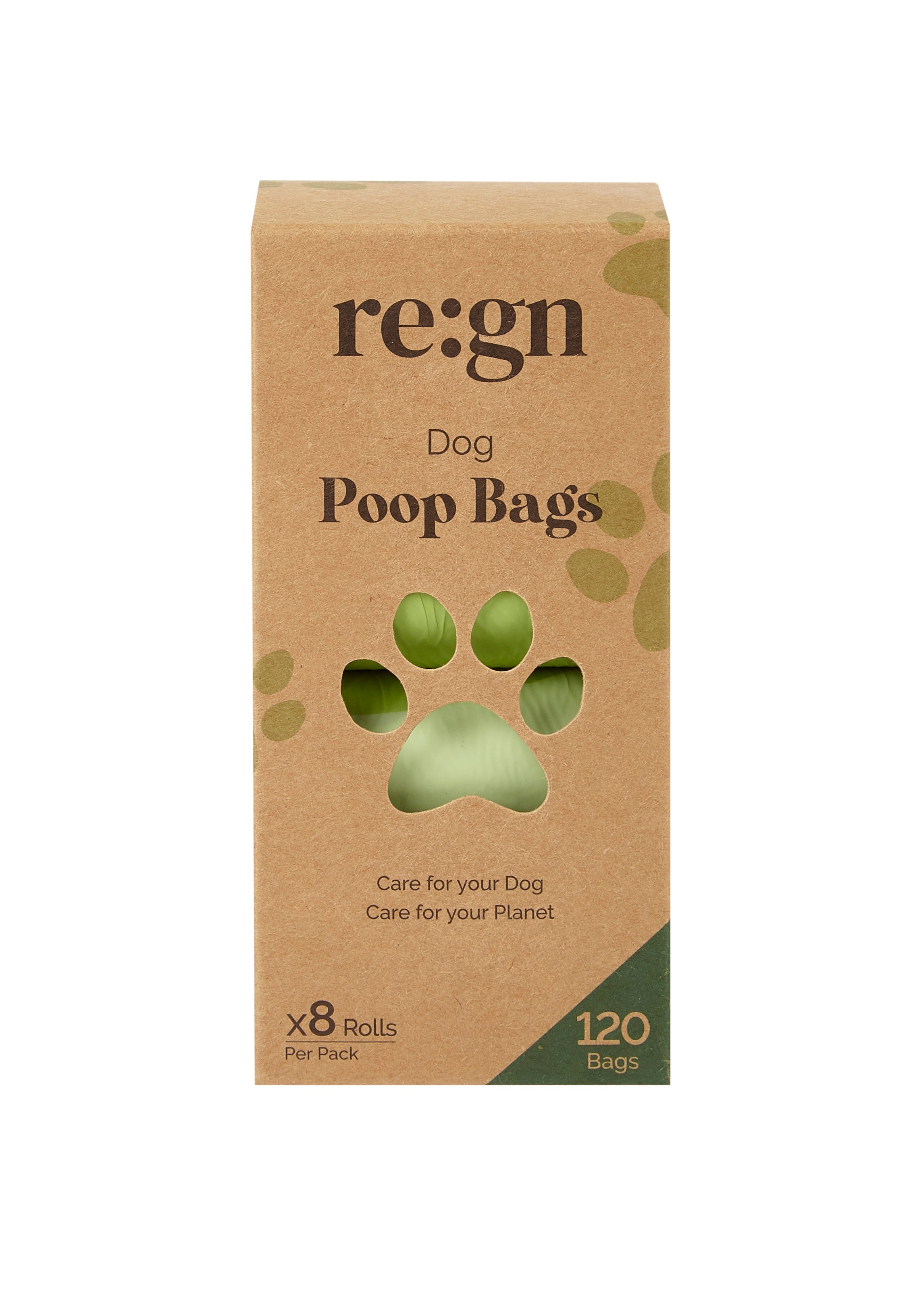 Re:gn Compostable Dog Poop Bags – 120 Bags per Pack