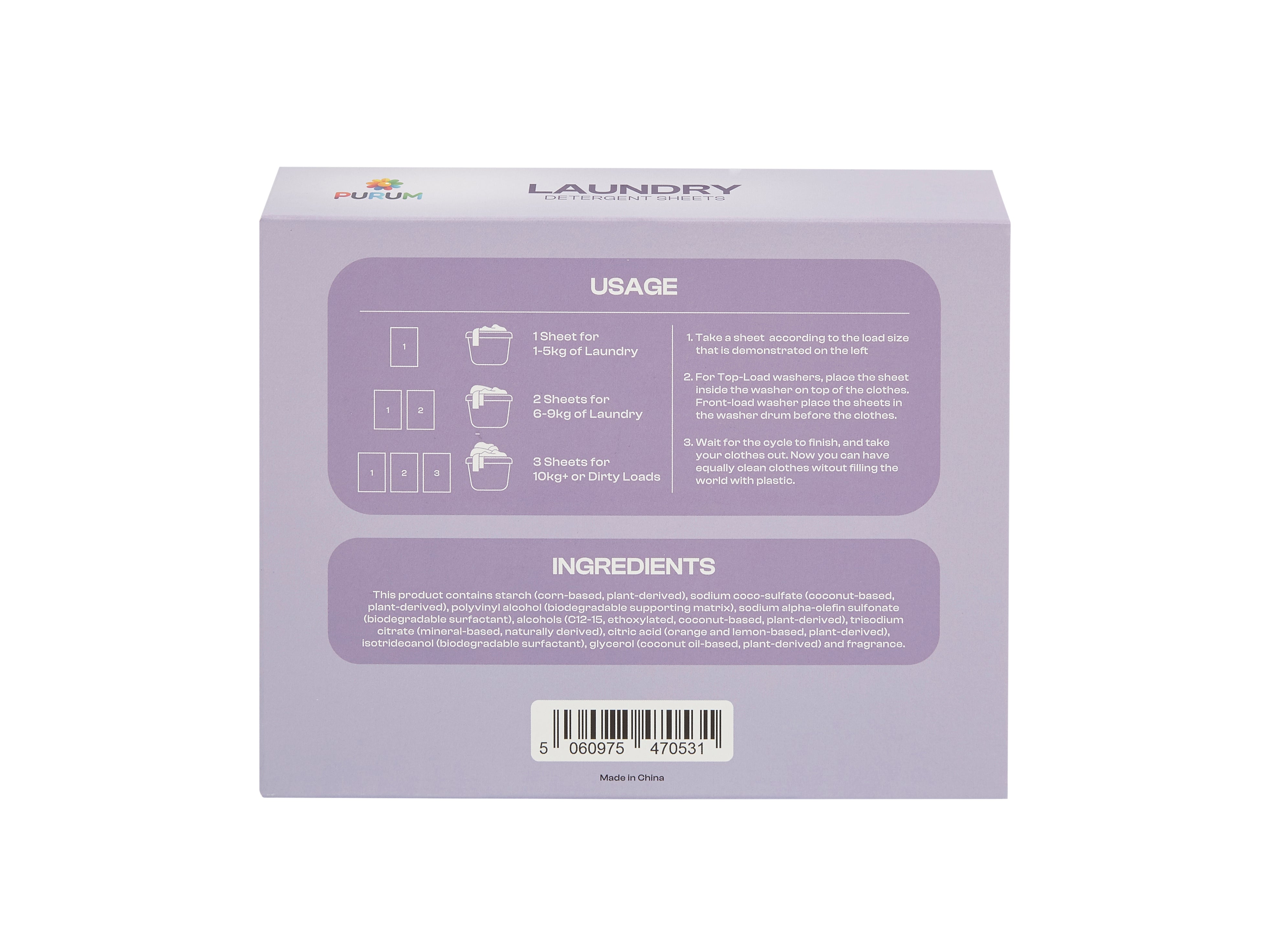 Purum Eco Laundry Mega Bundle – 320 Laundry Sheets + 1.375kg Scent Boosters