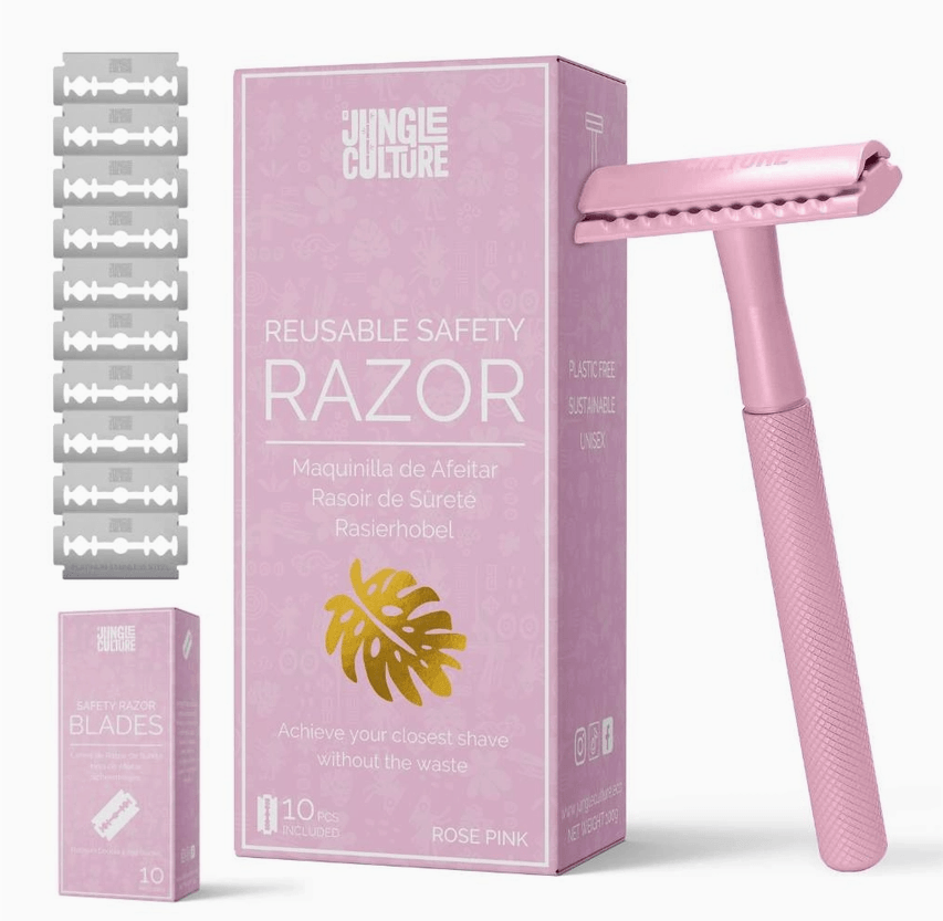 Reusable Safety Razor - Rose Gold