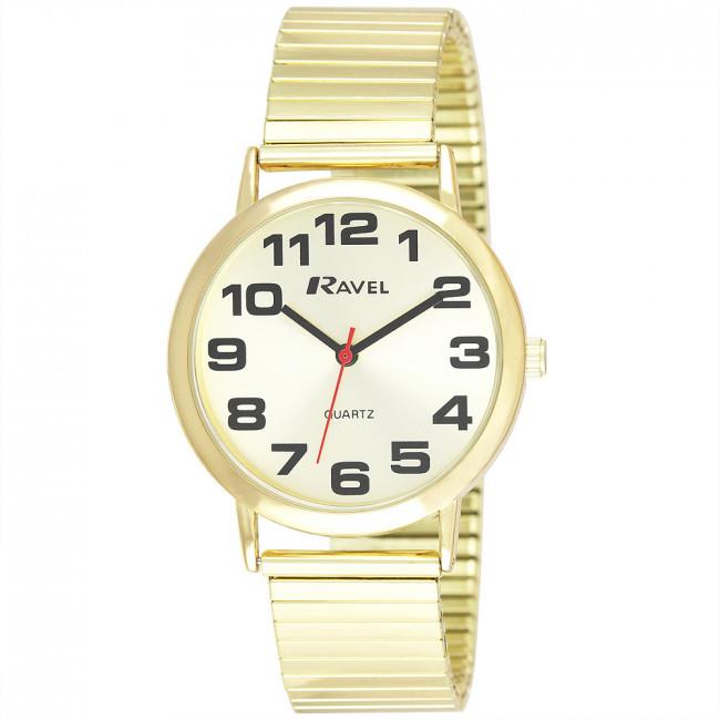 Ravel Mens Watch Gilt Expander Strap Watch R0208.05.1s