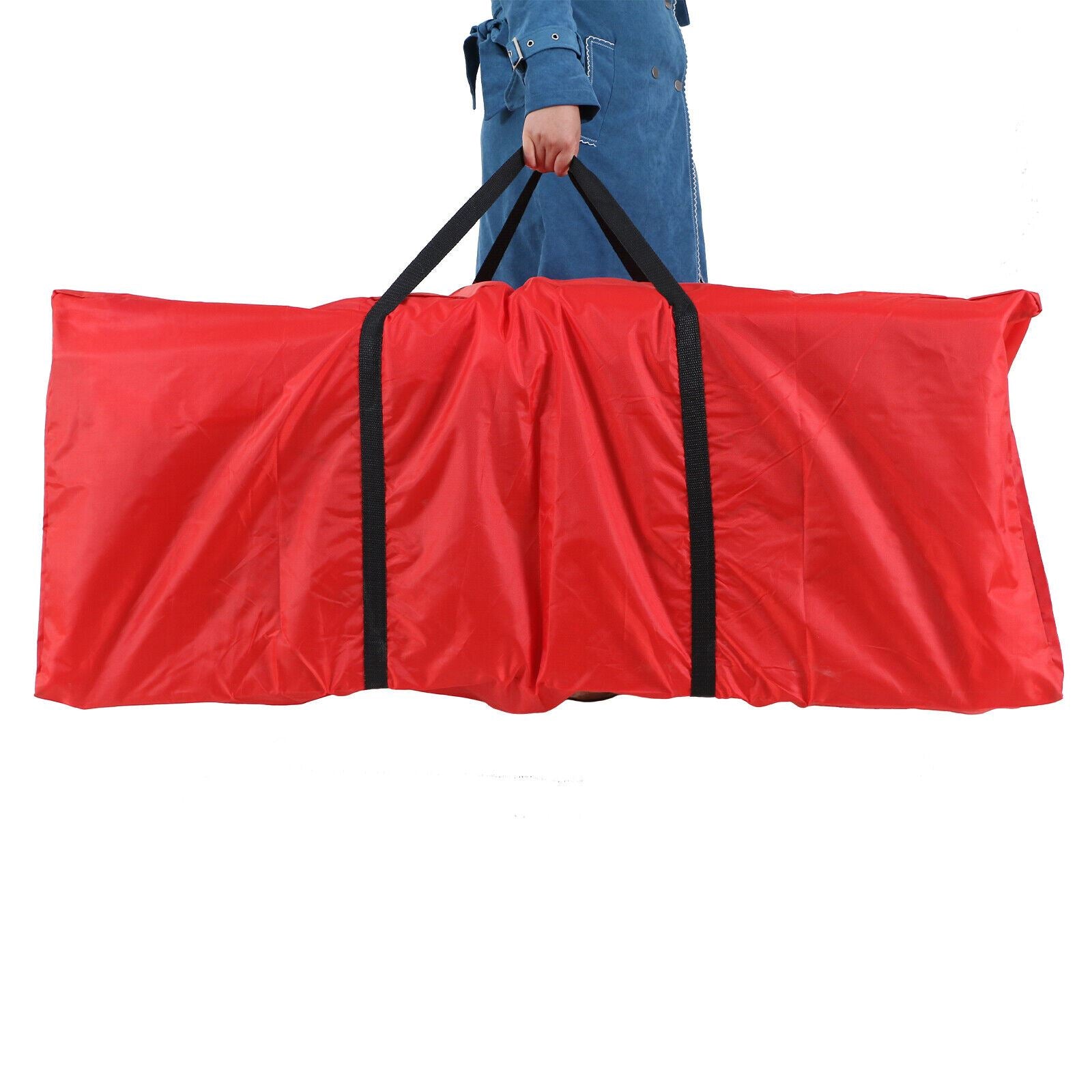 Red Christmas Tree Storage Bag with Zipper and Handles