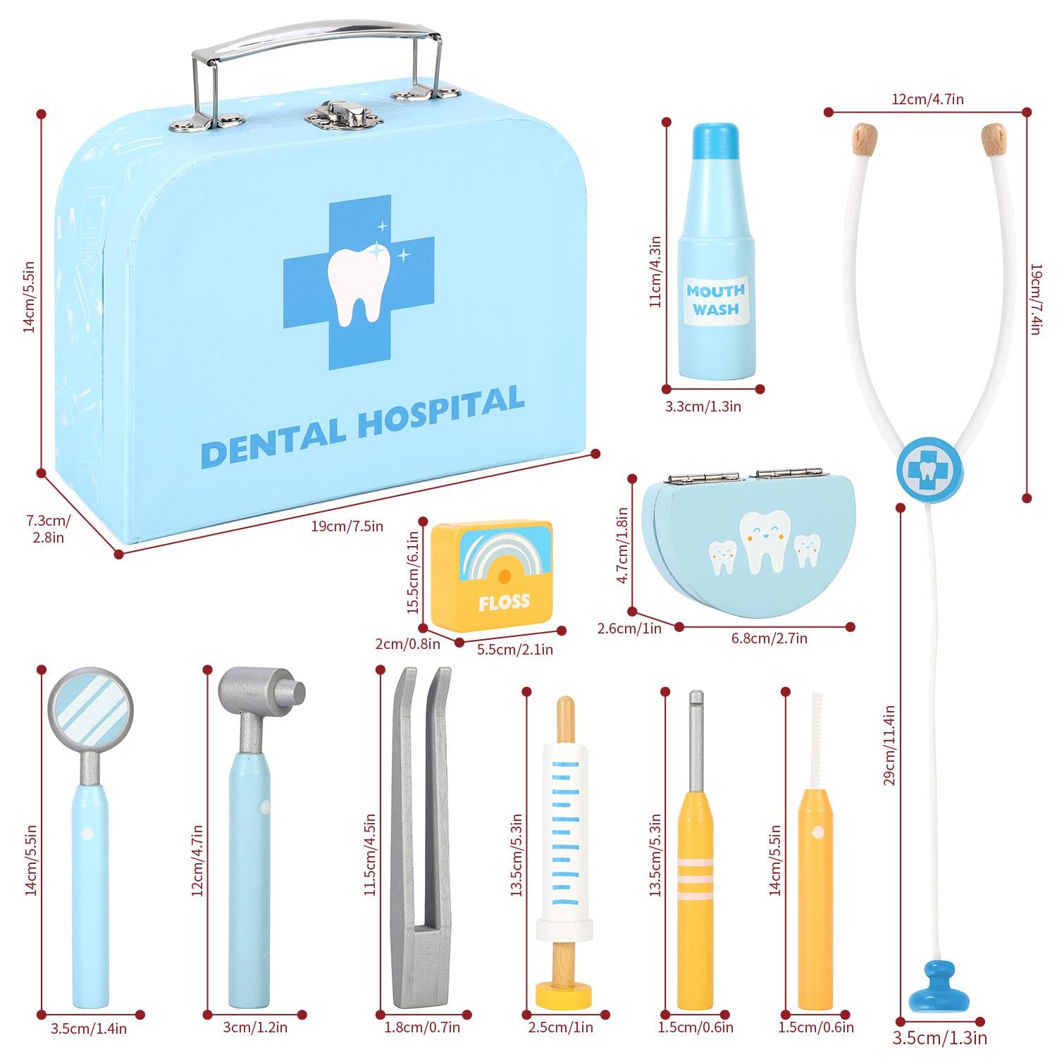 SOKA Play Imagine Learn Adorable Dental Hospital Toy Playset for Kids
