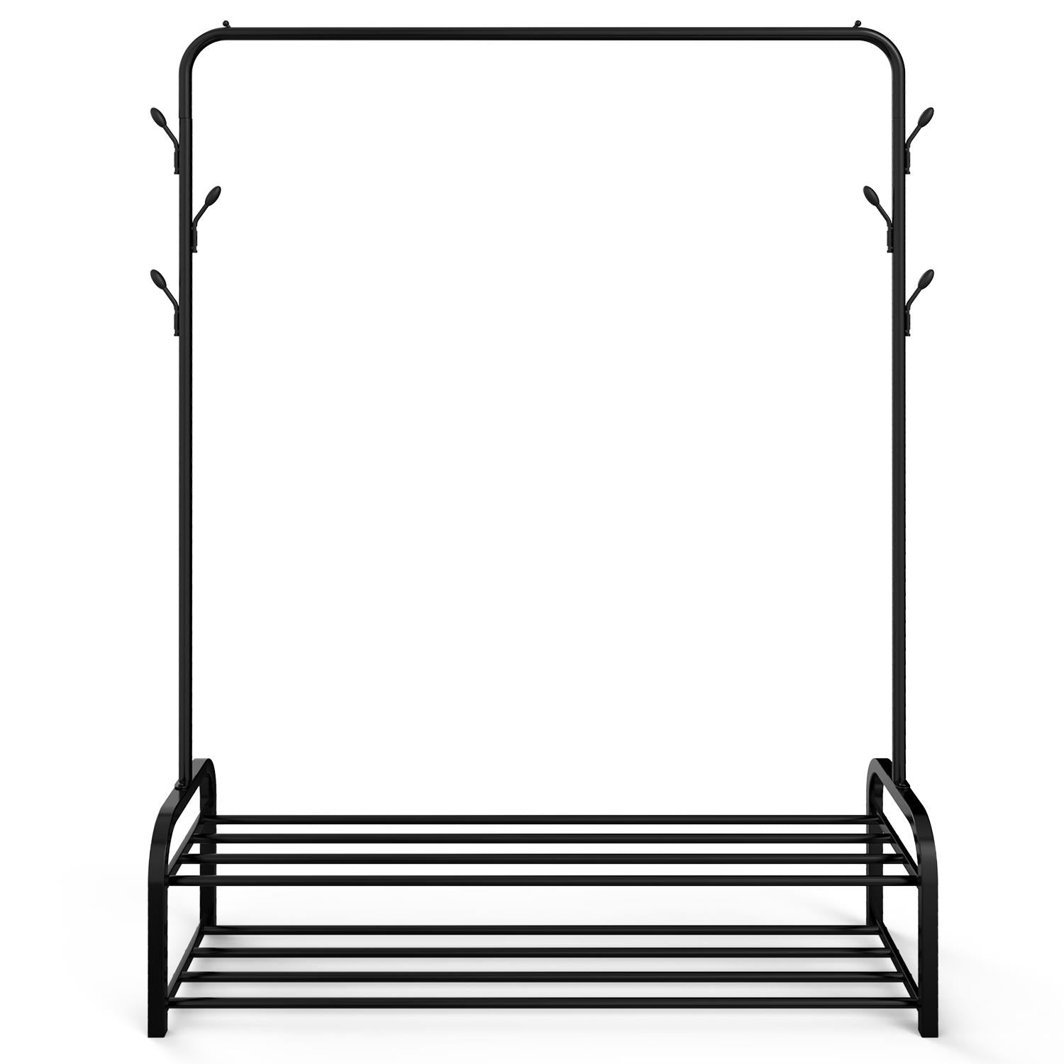 Vinsani Deluxe Multifunctional Entryway Organiser Clothes Rail and Shoe Rack