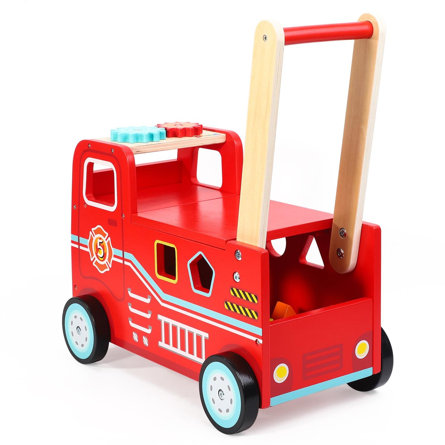SOKA Fire Engine Ride and Push Toy