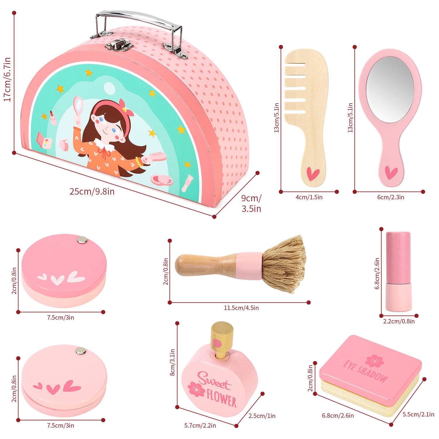 SOKA Play Imagine Learn Wooden Kids First Makeup Kit