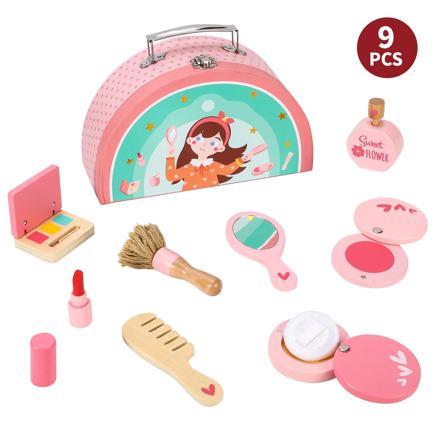 SOKA Play Imagine Learn Wooden Kids First Makeup Kit