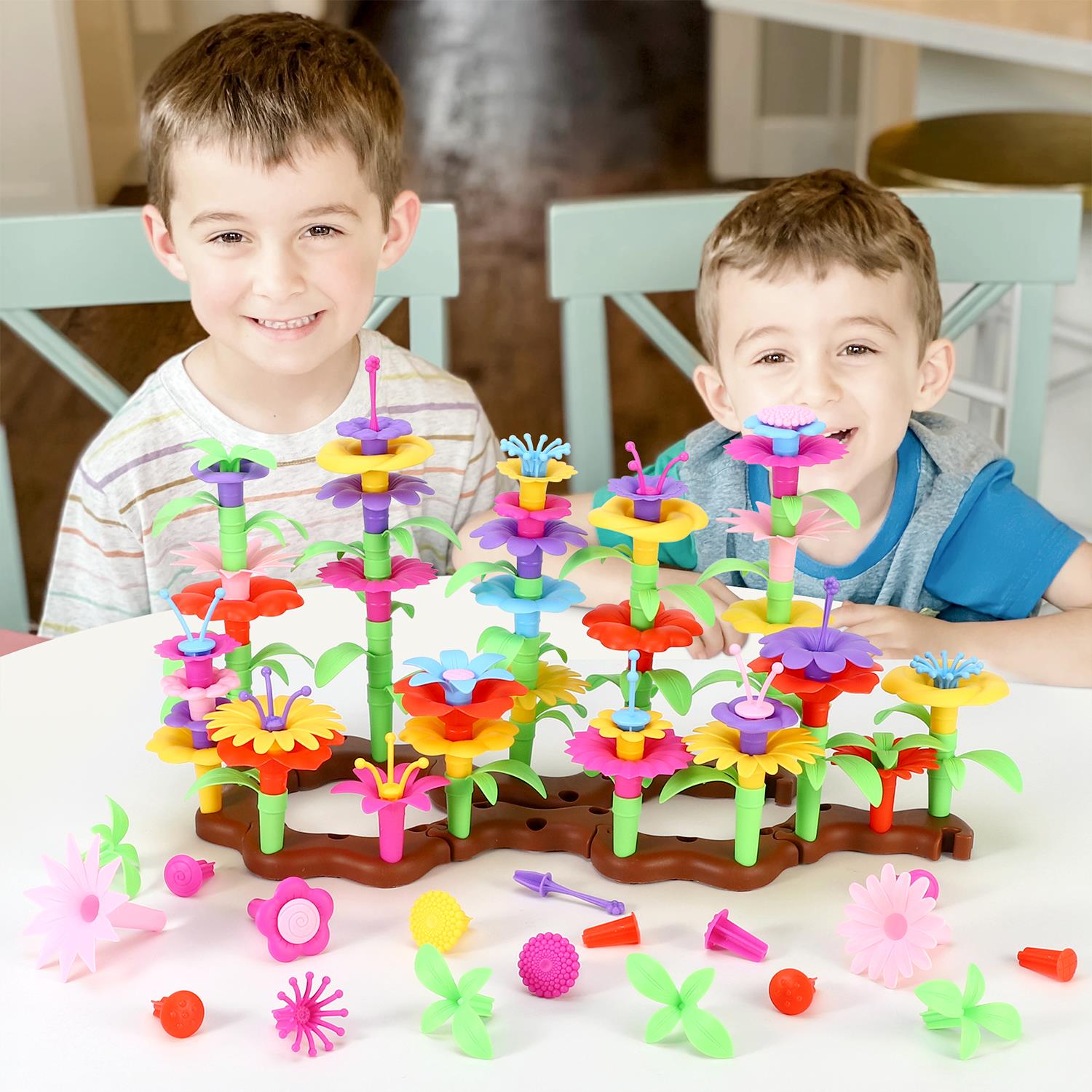 SOKA 108-Piece Flower Garden Building Set Educational Toy