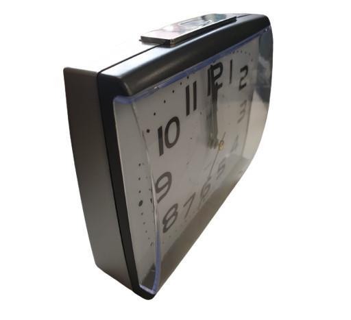 Amplus Large Numbers Dial With Silent Sweep Light Snooze Graphite Alarm Clock PT175G