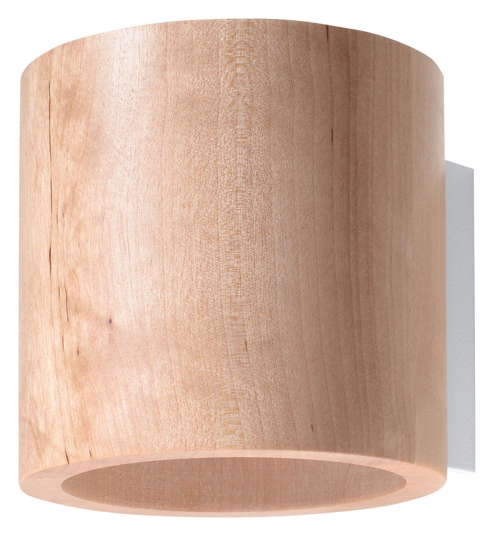 ORBIS Up/Down Wall Lamp, Natural Wood, G9 LED, Round Tube, Boho Design