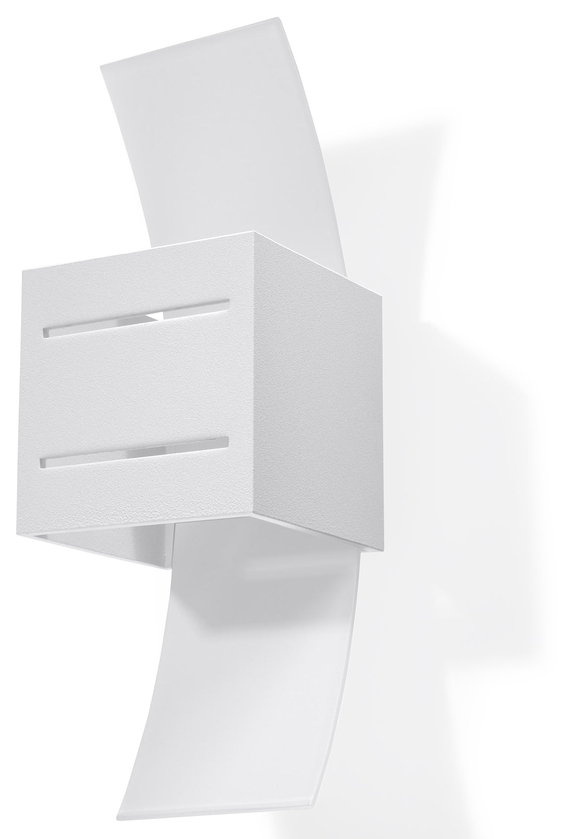 Wall Lamp LORETO White Up/Down Square Shape Modern Loft Design G9