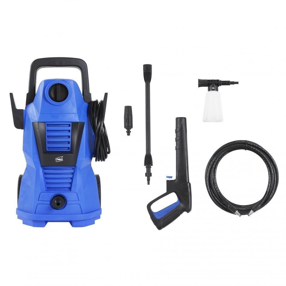 Electric High Pressure Washer 110 Bar with Adjustable Nozzle, 5M Hose, 5M Power Cord and Foam Tank