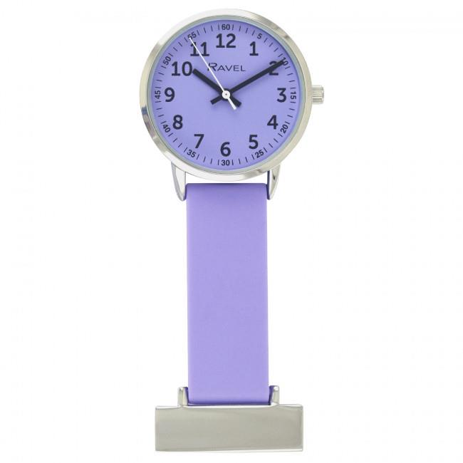Ravel Purple Silicone Nurses Fob Watch R1107.7