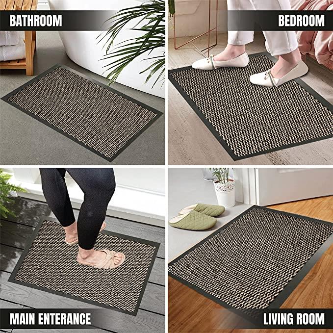 60 x 120 Rust Heavy Duty Barrier Mat Non-Slip Dirt and Moisture Absorbent