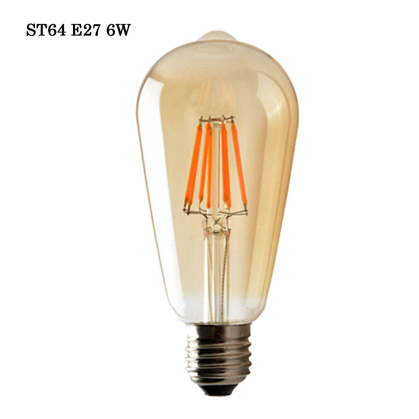 E27 ST64 Vintage LED Dimmable  Bulbs, 6W Edison Light Bulb