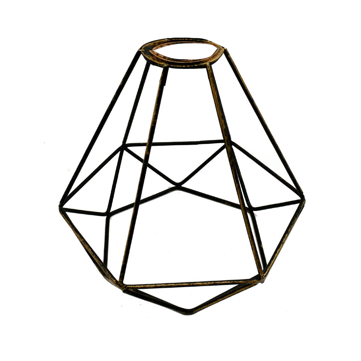 Metal Easy Fit Vintage Brass Wire Lamp Cage for E27 Socket