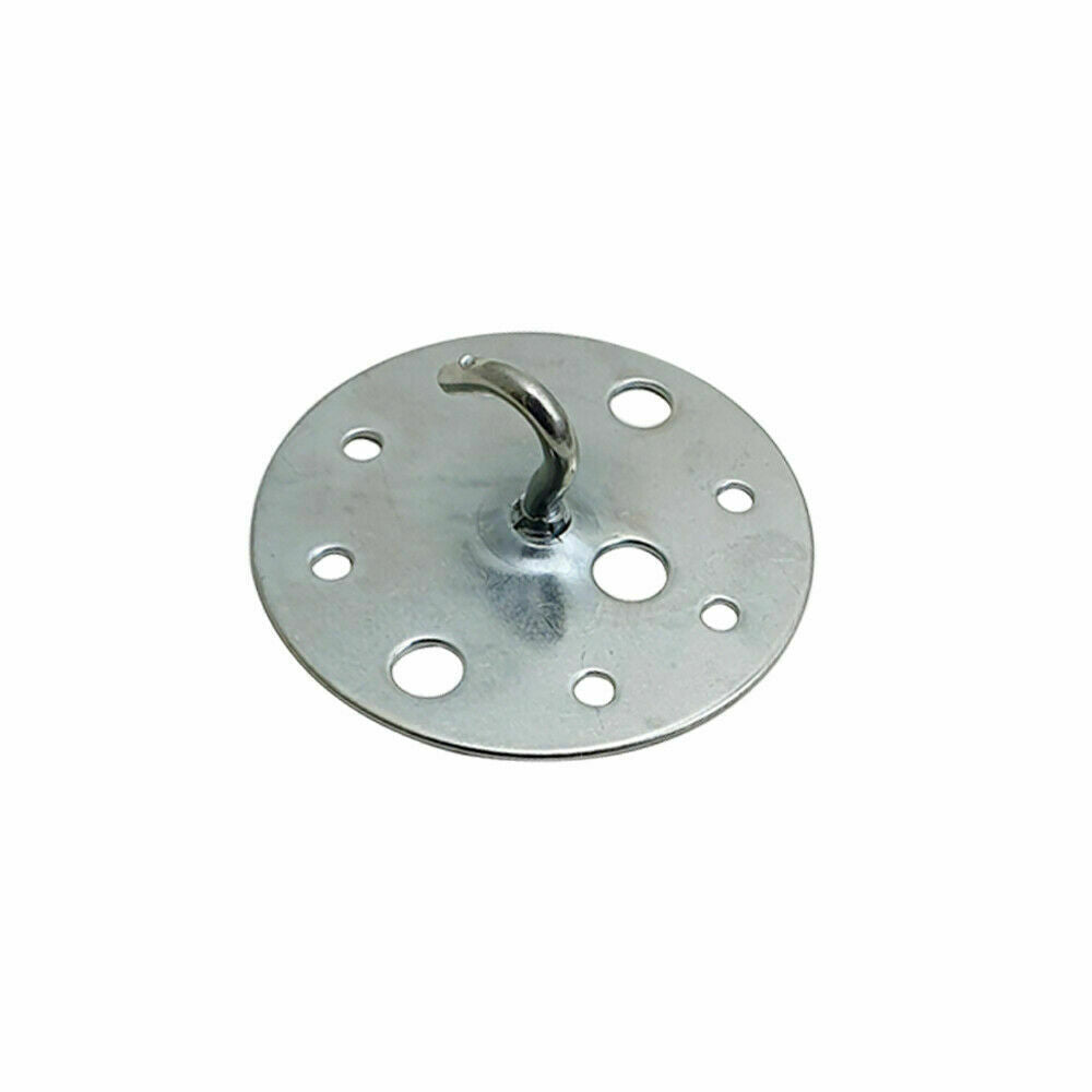 Heavy Duty Metal Ceiling Hook Bracket for Chandelier Lights, Silver, Screw Mount Hook Holder