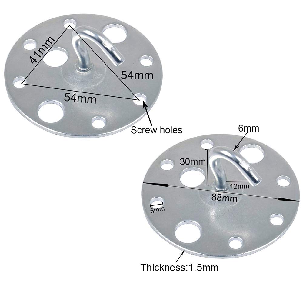 Ceiling Hook Plate Fixing Bracket for Chandelier Lights Heavy duty Steel Type 2 Hook~2705