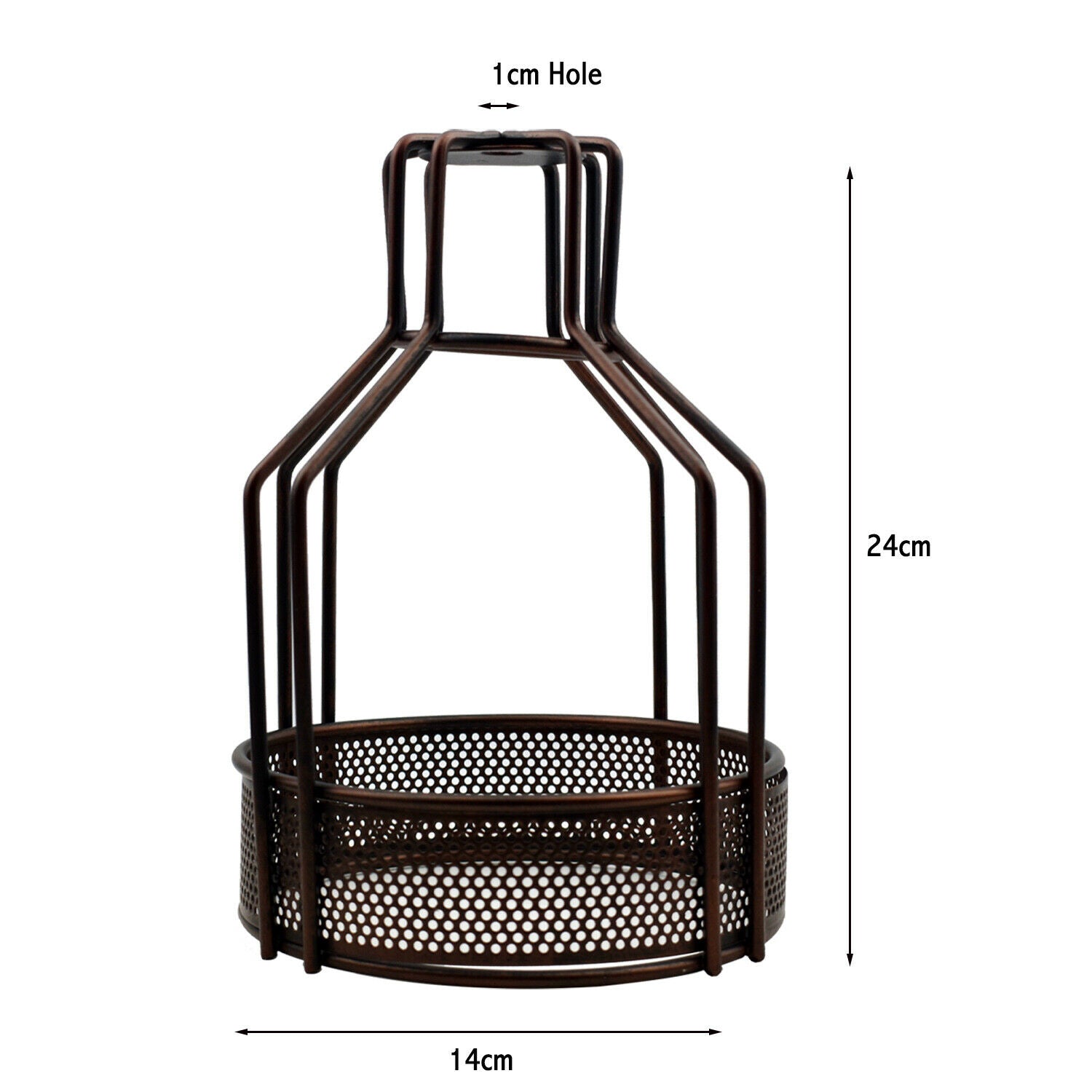 Vintage Industrial Metal Wire Cage Wall Lamp Guard, Retro Metal Bulb Guard Light Shade Protection