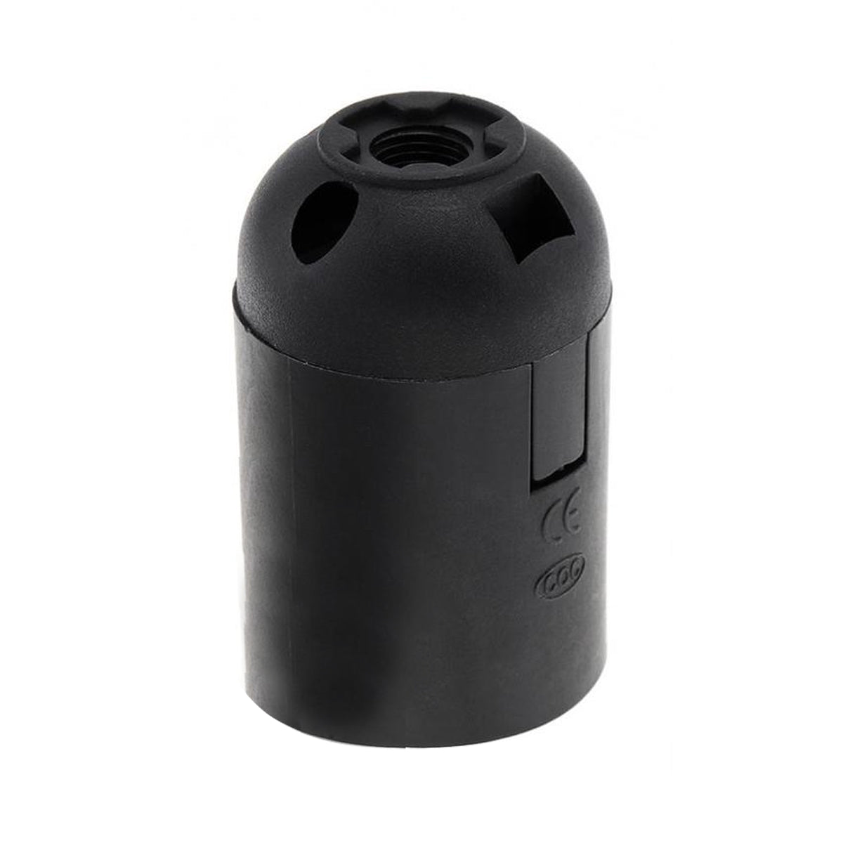 Black Screw E27 Light Bulb Lamp Holder Base Pendant Socket~3654