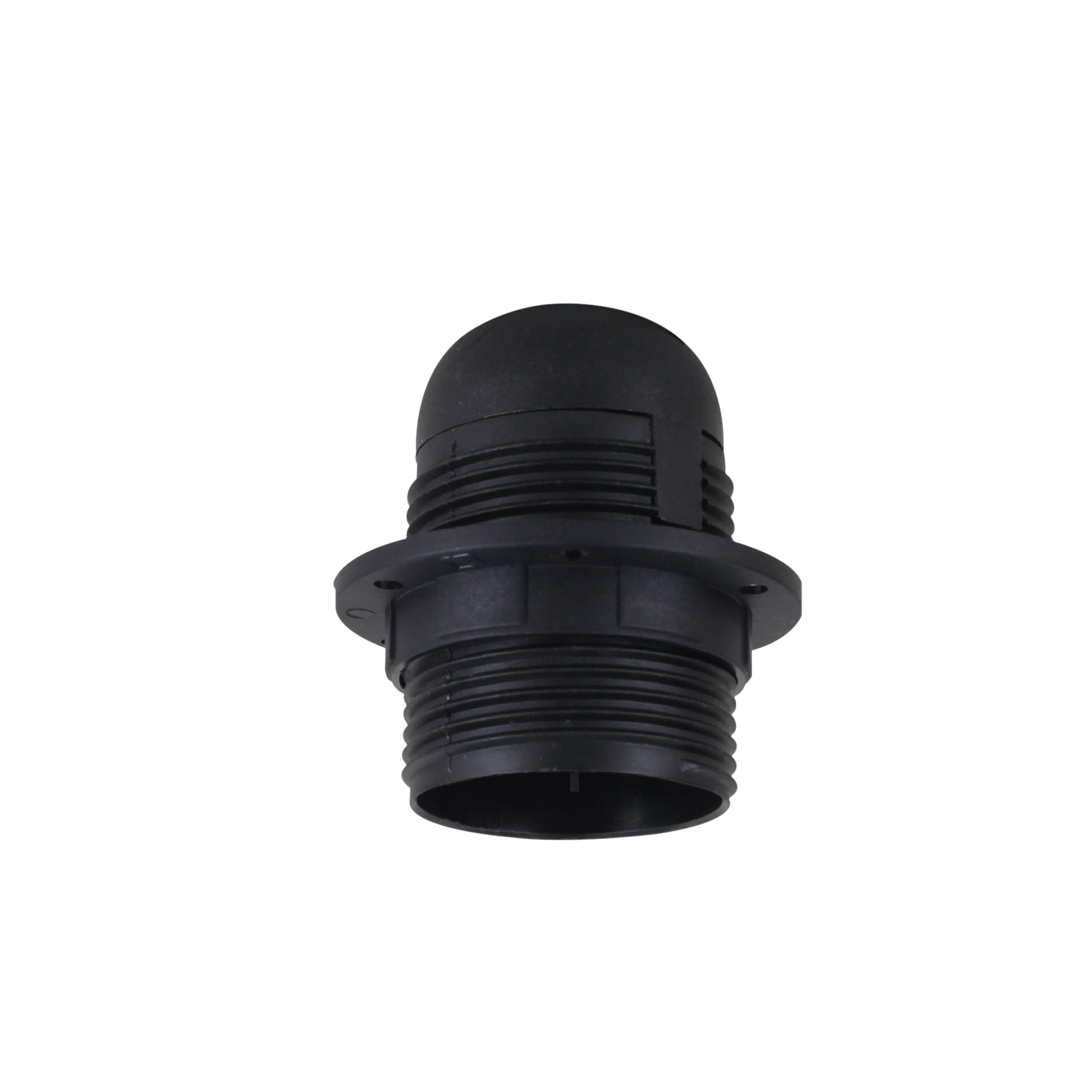 Black E27 Screw Light Bulb Lamp Holder Socket, 4A, 110V-240V
