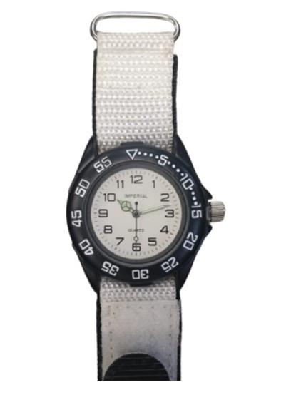 Imperial Kid's Girls & Boys White Big Dial with Velcro Strap Easy Fasten Watch  IMP430W CLEARANCE NEEDS RE-BATTERY