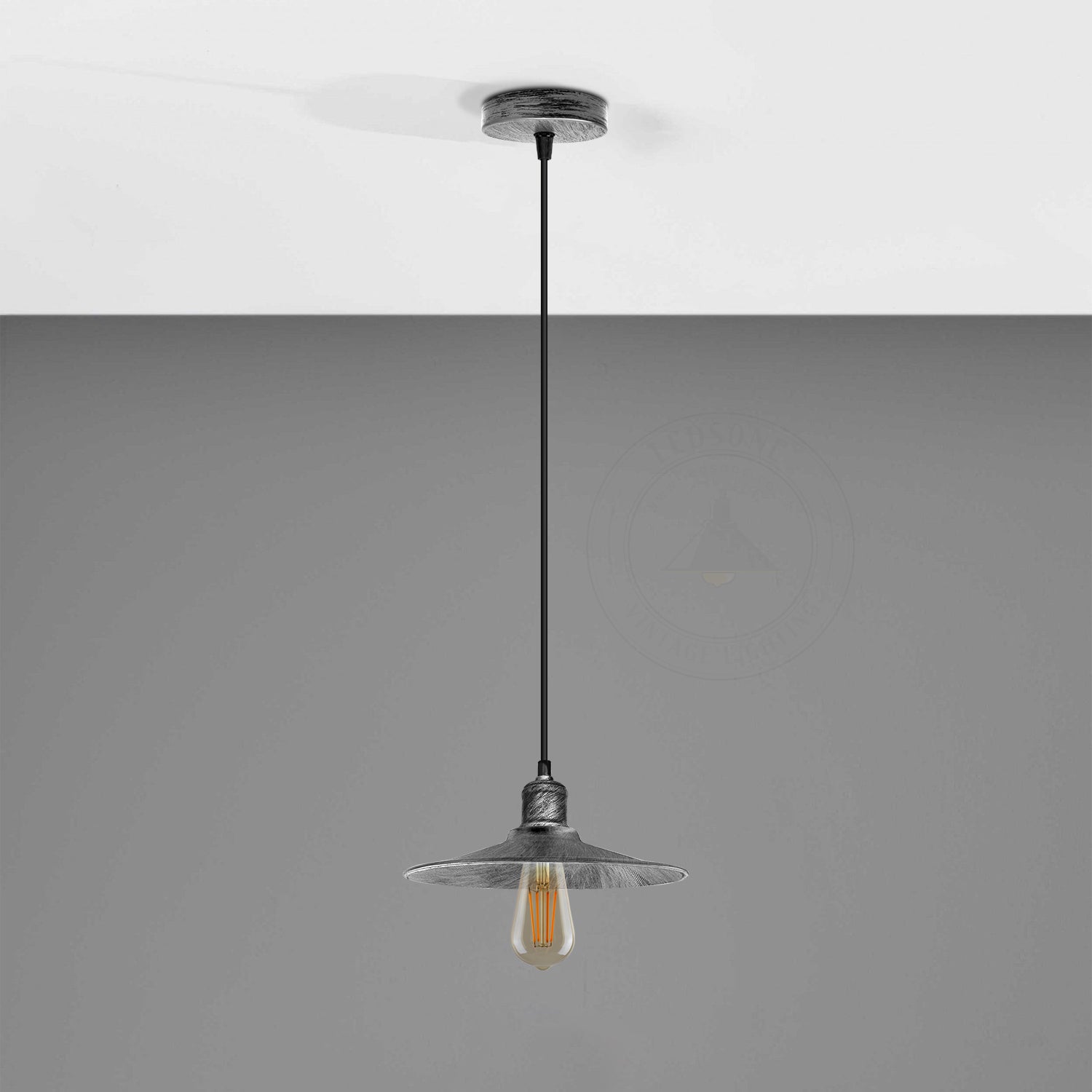 Single Head Vintage Ceiling Pendant Light Shade Hanging Lamp Light