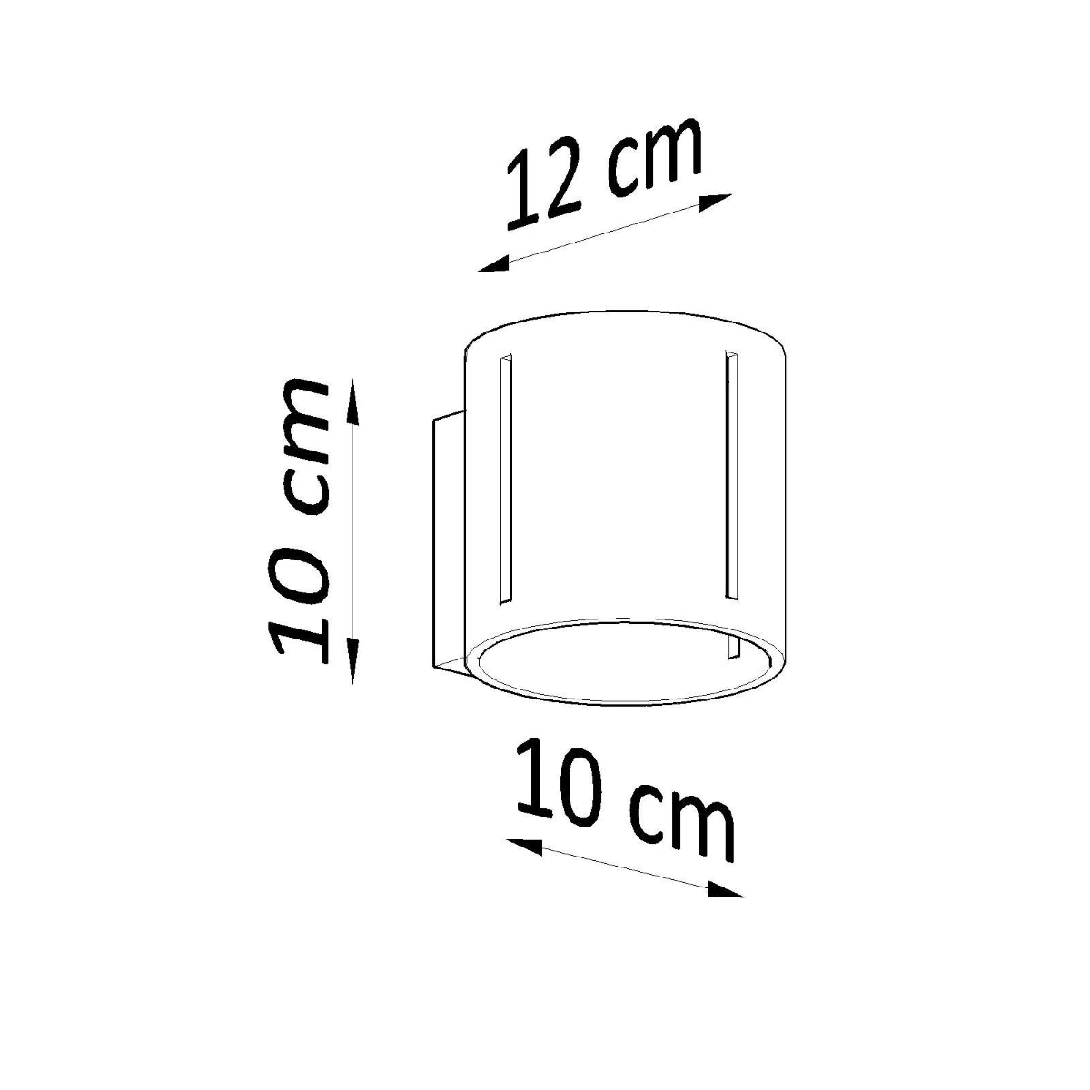 Wall lamp aluminum Inez modern Design G9
