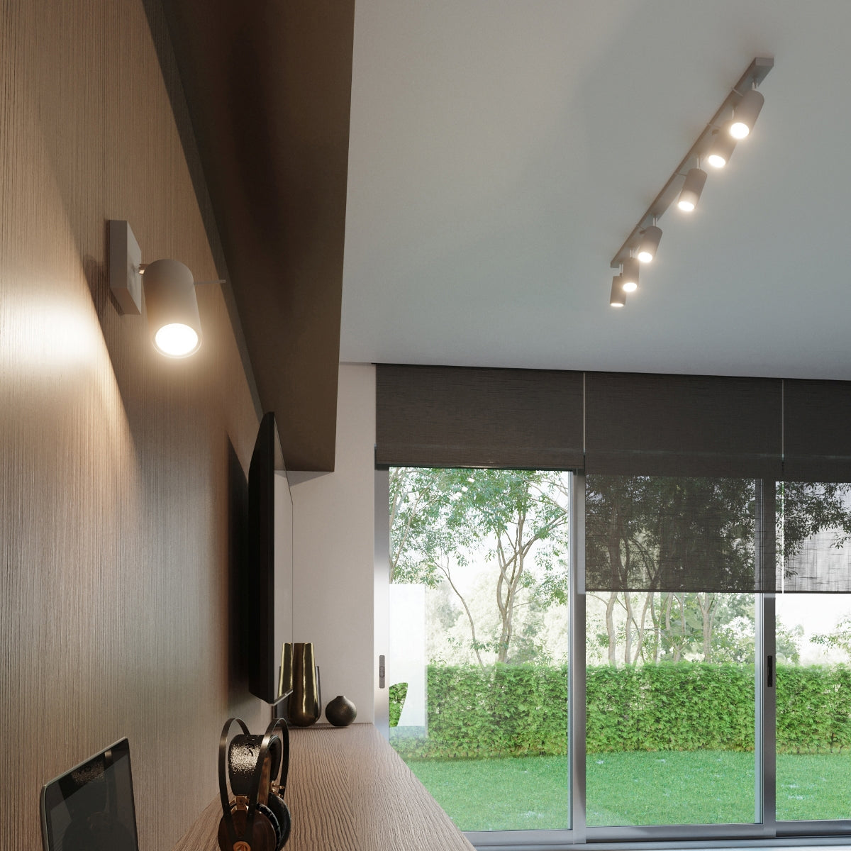 Ceiling lamp steel Ring modern Design GU10