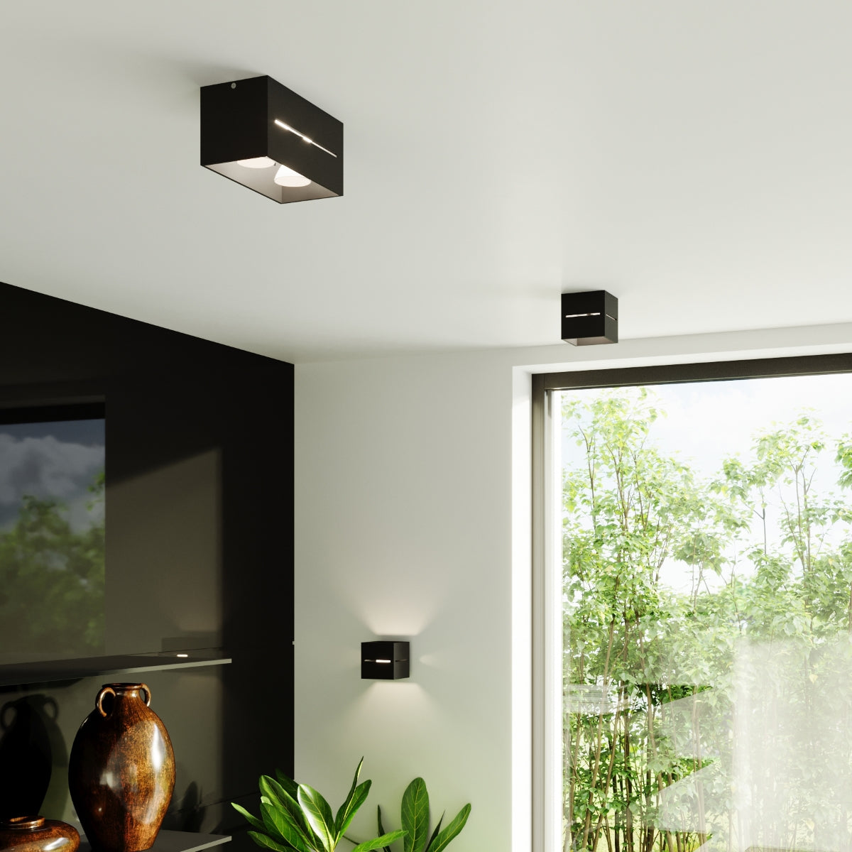 Ceiling lamp aluminum Lobo modern Design G9