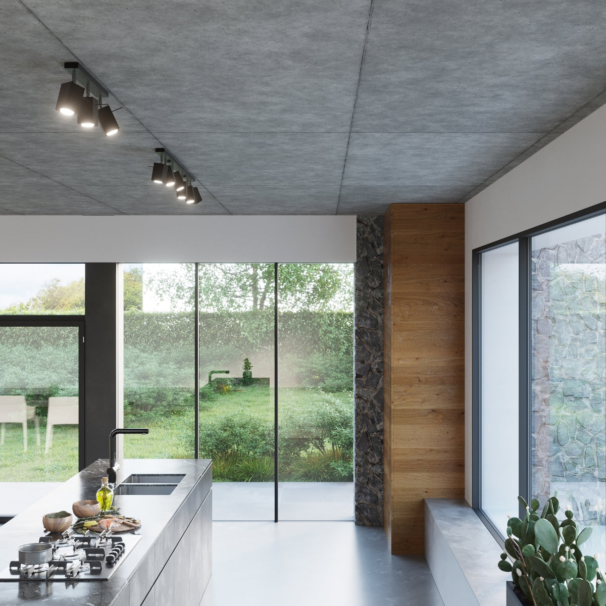 Wall lamp steel Merida modern Design GU10